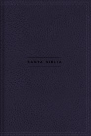 NVI, Santa Biblia, Revisión 2022, Una columna con referencias, Leathersoft, Navy, Palabras de Jesús en Rojo, Comfort Print