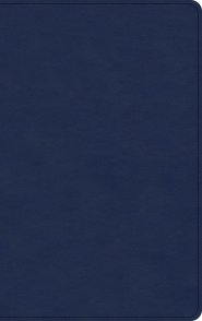 KJV Single-Column Personal Size Bible, Navy LeatherTouch