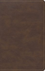 CSB Single-Column Compact Bible, Brown LeatherTouch