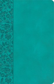 NASB Large Print Personal Size Reference Bible, Teal LeatherTouch