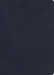 KJV Single-Column Wide-Margin Bible, Navy LeatherTouch