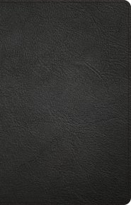 CSB Thinline Bible, Black Genuine Leather, Indexed