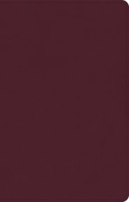 CSB Thinline Reference Bible, Cranberry LeatherTouch