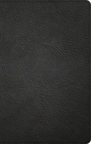 KJV Thinline Reference Bible, Black Genuine Leather, Indexed