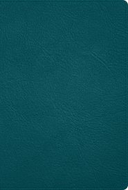 RVR 1960 Biblia deluxe, verde turquesa piel genuina