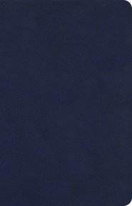 KJV Single-Column Compact Bible, Navy LeatherTouch
