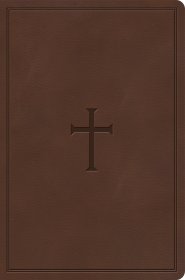 CSB Giant Print Reference Bible, Brown LeatherTouch