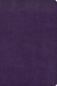 CSB Giant Print Reference Bible, Plum LeatherTouch, Indexed