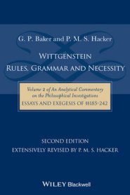 Wittgenstein: Rules, Grammar and Necessity