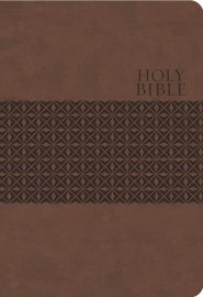 KJV Study Bible, Large Print, Leathersoft, Brown, Thumb Indexed, Red Letter: Second Edition (Nelson KJV Signature)