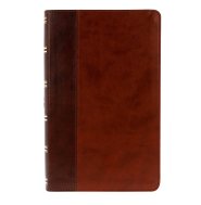 KJV Giant Print Bible, Brown, Imitiation Leather, Red Letter, Reading Plan, Thematic Verse Finder, Gitl Edged, Ribbon Marker, Concordance, Maps, Cross-Reference
