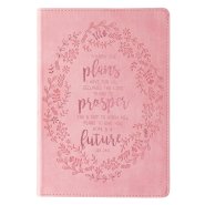 I Know the Plans Slimline LuxLeather Journal in Pink