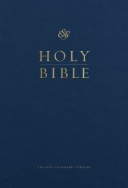 ESV Pew and Worship Bible, Blue, Hardback, Large Print, Responsive Readings