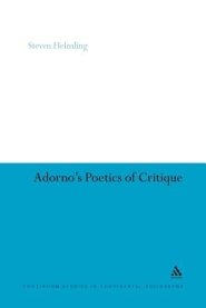 Adorno's Poetics Of Critique
