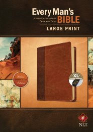 NLT Every Man's Bible, Brown, Imitation Leather, Large Print, Study Notes, Articles, Book Introductions, Biblical People Profiles, Advice from Christian Leaders