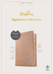 NLT Super Giant Print Bible, DaySpring Signature Collection, Filament Enabled (LeatherLike, Blush Floral, Red Letter)
