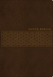 Santa Biblia NTV, Edición manual, letra gigante (SentiPiel, Café, Letra Roja)