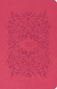 Premium Gift Bible NLT (LeatherLike, Very Berry Pink Vines, Red Letter)