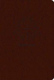 Santa Biblia NTV, letra súper gigante (SentiPiel, Café oscuro , Índice, Letra Roja)