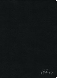 RVR 1960 Biblia de estudio Spurgeon, negro piel genuina