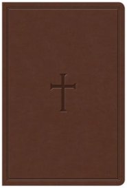 KJV Giant Print Reference Bible, Brown LeatherTouch