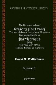 Chronography Of Bar Hebraeus (vol 2)