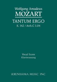 Tantum Ergo, K. 142 / Anh.C 3.04 - Vocal Score