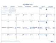 2025 Parish Wall Calendar: September 2024 Through December 2025