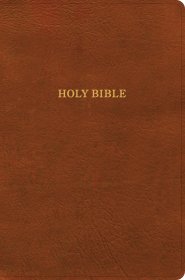 KJV Giant Print Reference Bible, Burnt Sienna LeatherTouch, Indexed