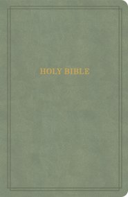 KJV Large Print Personal Size Reference Bible, Sage SuedeSoft LeatherTouch, Indexed