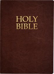 KJVER Holy Bible, Large Print, Mahogany Genuine Leather