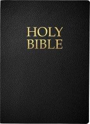 KJVER Holy Bible, Large Print, Black Bonded Leather, Indexed