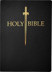 KJV 1611 Sword Bible, Large Print, Black Bonded Leather, Thumb Index: (Red Letter)