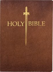 KJV 1611 Sword Bible, Large Print, Acorn Bonded Leather, Thumb Index: (Red Letter, Brown)