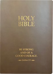 KJV 1611 Sword Holy Bible, Be Strong and Courageous Life Verse Edition, Large Print, Coffee Ultrasoft: (Red Letter, Brown)
