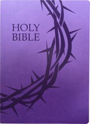 KJV 1611 Sword Holy Bible, Crown of Thorns Design, Large Print, Royal Purple Ultrasoft: (Red Letter)