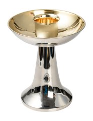 Nickel Plated Communion Set with Gold Plated Inside H 20 cm