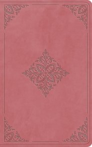 ESV Large Print Value Thinline Bible (TruTone, Blush Rose, Fleur-de-lis Design)