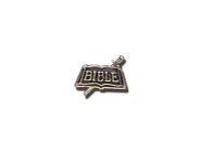 Lapel Pin Sword & Bible Oxidized Gold Pack of 6