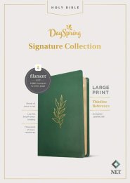 NLT Large Print Thinline Reference Bible, DaySpring Signature Collection, Filament Enabled (LeatherLike, Evergreen, Red Letter)