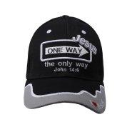 One Way Jesus Black Cap