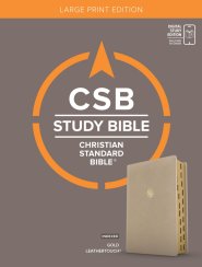 CSB Study Bible, Large Print, Digital Study Edition, Gold LeatherTouch, Indexed