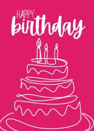 Happy Birthday Card (pack of 6)