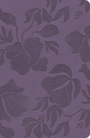 CSB Large Print Personal Size Reference Bible, Purple