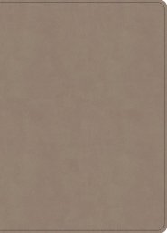 KJV Single-Column Wide-Margin Bible, Sand Leathertouch