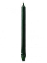 12" Self Fitting Candelabra Candle, Evergreen - Pack of 12