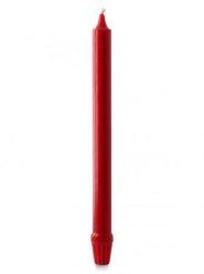 12" Self Fitting Candelabra Candle, Red - Pack of 12
