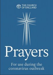 Prayers for Use During the Coronavirus Crisis (pack of 10)