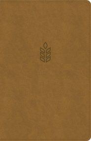 CSB Personal Size Giant Print Bible, Camel Suedesoft