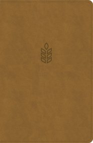 CSB Personal Size Giant Print Bible, Camel Suedesoft Indexed